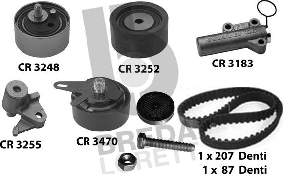 Breda Lorett KCD0634 - Kit cinghie dentate autozon.pro