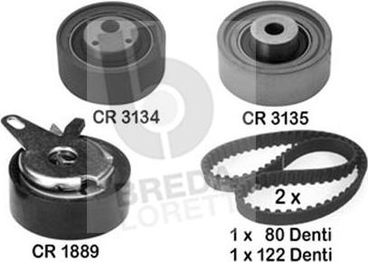 Breda Lorett KCD0008 - Kit cinghie dentate autozon.pro