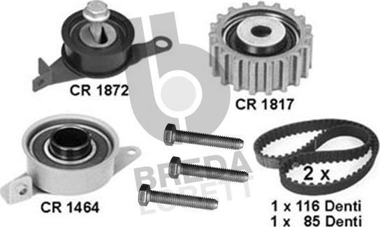 Breda Lorett KCD0010 - Kit cinghie dentate autozon.pro