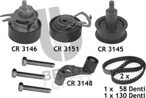 Breda Lorett KCD0289 - Kit cinghie dentate autozon.pro