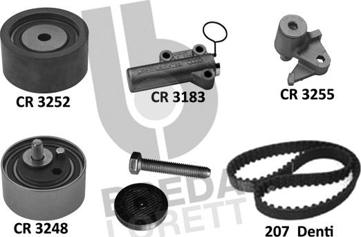 Breda Lorett KCD0793 - Kit cinghie dentate autozon.pro