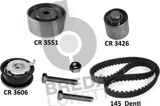 Breda Lorett KCD0780 - Kit cinghie dentate autozon.pro