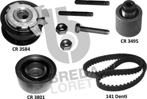 Breda Lorett KCD0732 - Kit cinghie dentate autozon.pro