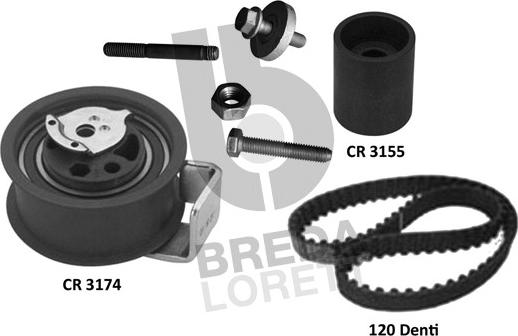 Breda Lorett KCD0723 - Kit cinghie dentate autozon.pro