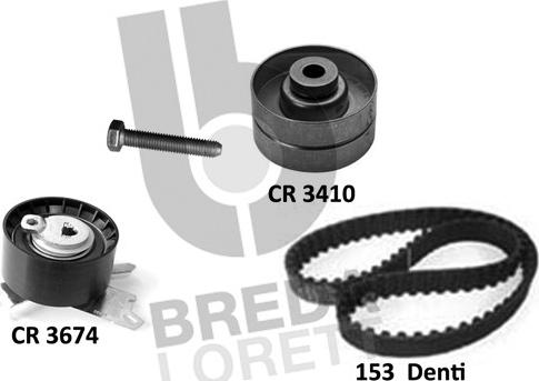 Breda Lorett KCD0772 - Kit cinghie dentate autozon.pro