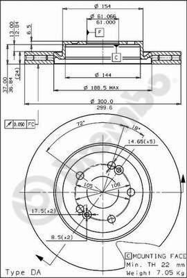 BENDIX 561686B - Discofreno autozon.pro