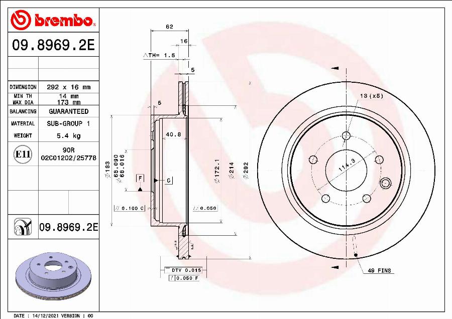 Brembo KT 08 020 - Kit freno, Freno a disco autozon.pro