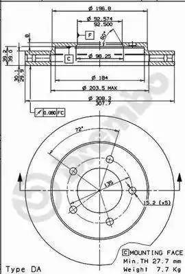 Alpha Brakes HTP-CH-042 - Discofreno autozon.pro