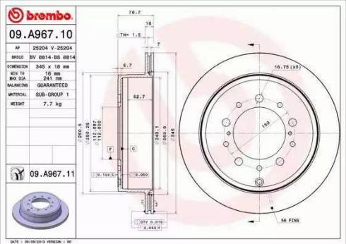 Alpha Brakes HTT-TY-078 - Discofreno autozon.pro