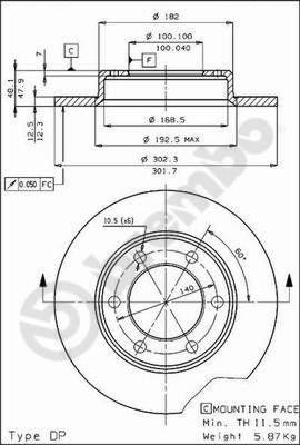 Brembo 08.4504.10 - Discofreno autozon.pro