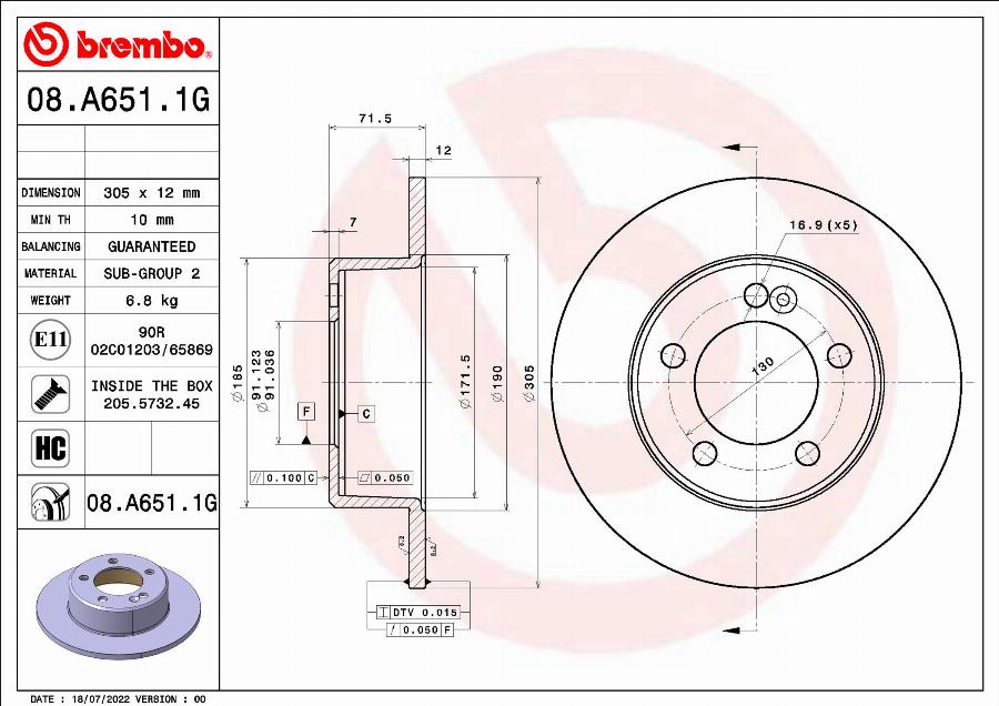 Brembo KT 10 037 - Kit freno, Freno a disco autozon.pro