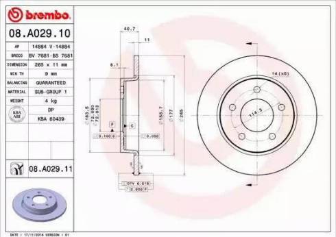 Alpha Brakes HTT-FR-009 - Discofreno autozon.pro