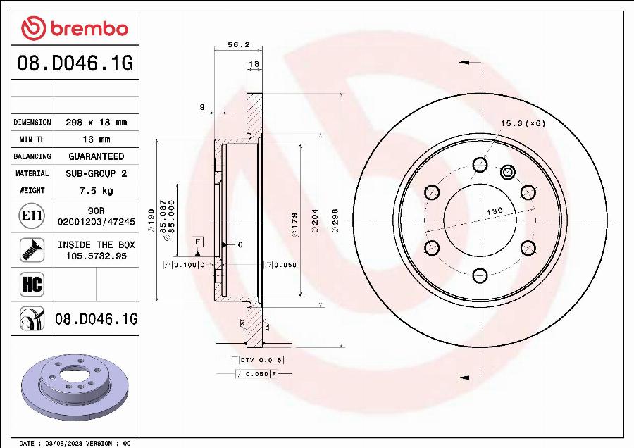 Brembo KT 10 056 - Kit freno, Freno a disco autozon.pro