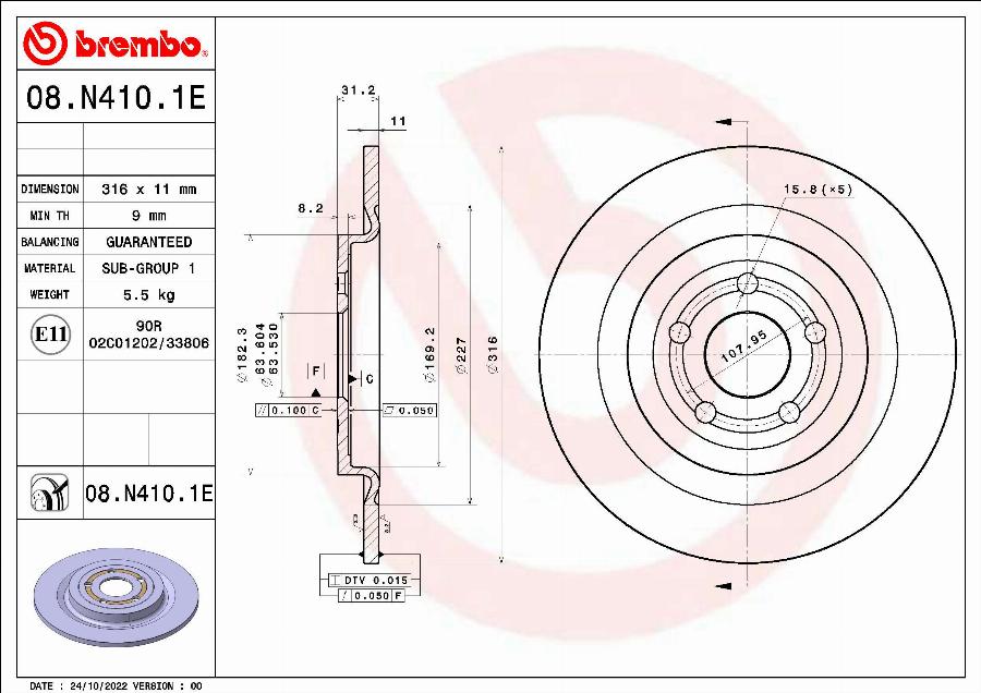 Brembo KT 08 027 - Kit freno, Freno a disco autozon.pro