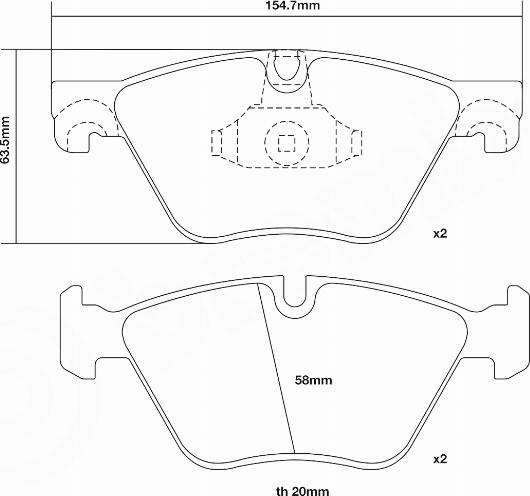 Brembo 07.B314.97 - Kit pastiglie freno per elevate prestazioni autozon.pro