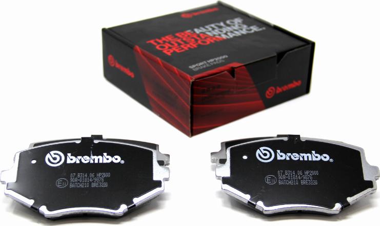 Brembo 07.B314.06 - Kit pastiglie freno per elevate prestazioni autozon.pro