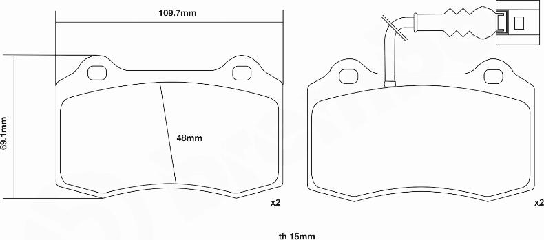 Brembo 07.B314.03 - Kit pastiglie freno per elevate prestazioni autozon.pro