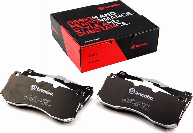 Brembo 07.B314.02 - Kit pastiglie freno per elevate prestazioni autozon.pro