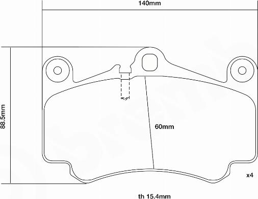 Brembo 07.B314.16 - Kit pastiglie freno per elevate prestazioni autozon.pro