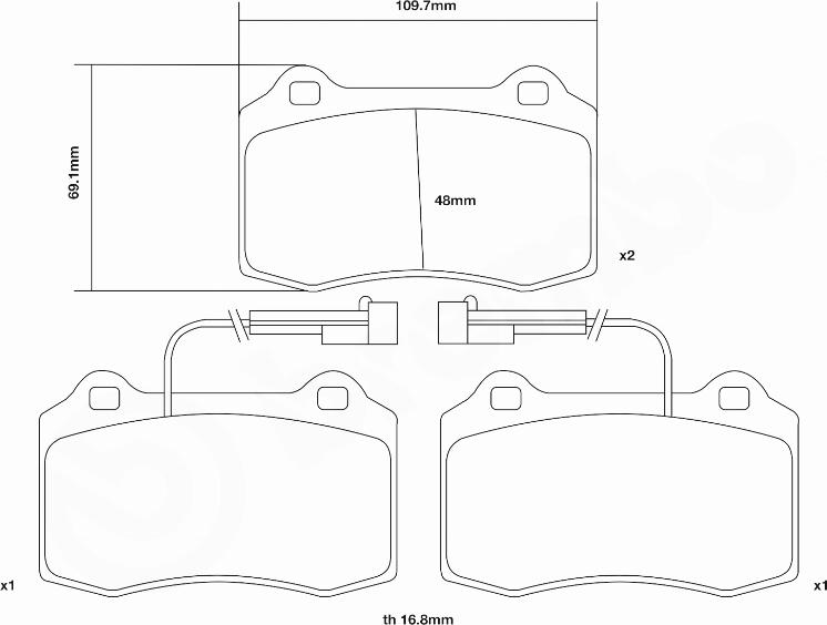 Brembo 07.B314.39 - Kit pastiglie freno per elevate prestazioni autozon.pro