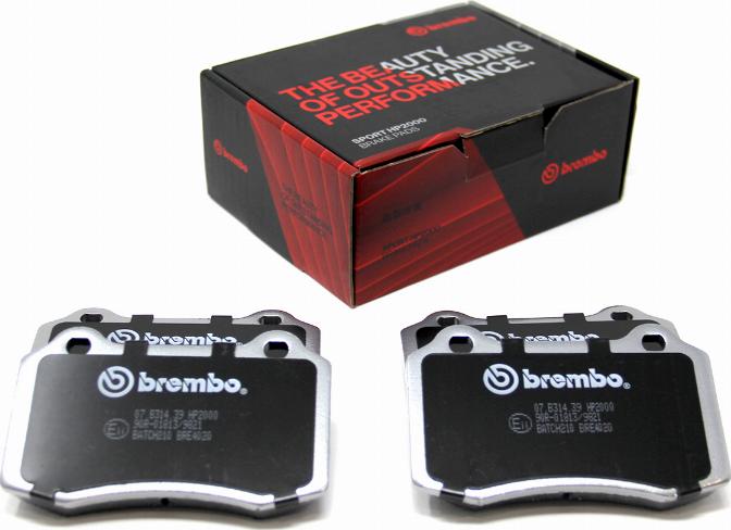 Brembo 07.B314.39 - Kit pastiglie freno per elevate prestazioni autozon.pro