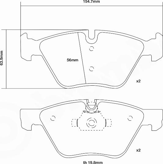 Brembo 07.B314.34 - Kit pastiglie freno per elevate prestazioni autozon.pro