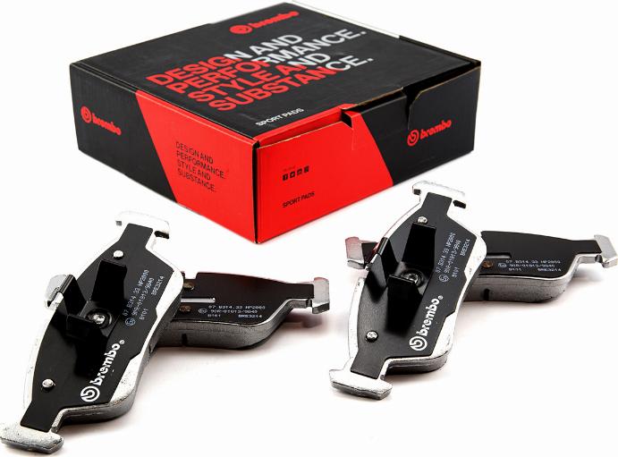 Brembo 07.B314.33 - Kit pastiglie freno per elevate prestazioni autozon.pro