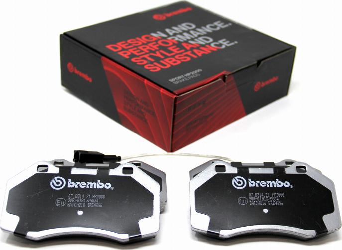 Brembo 07.B314.21 - Kit pastiglie freno per elevate prestazioni autozon.pro