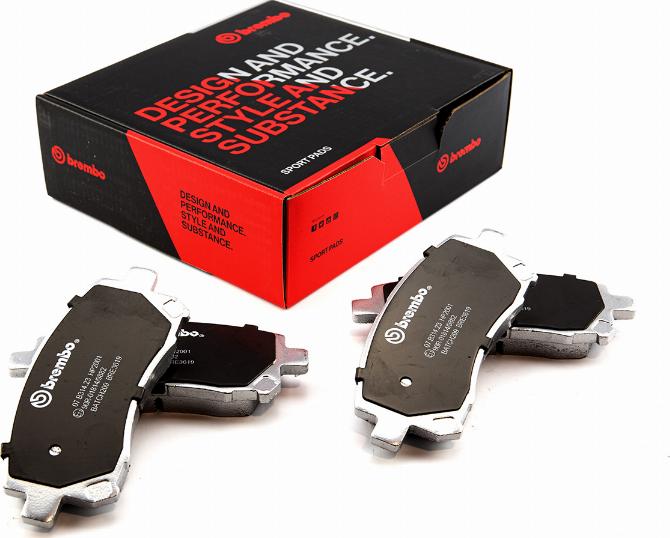 Brembo 07.B314.23 - Kit pastiglie freno per elevate prestazioni autozon.pro