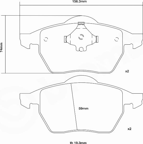 Brembo 07.B314.27 - Kit pastiglie freno per elevate prestazioni autozon.pro