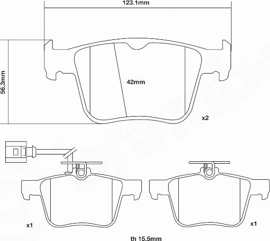 Brembo 07.B315.93 - Kit pastiglie freno per elevate prestazioni autozon.pro