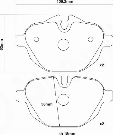 Brembo 07.B315.49 - Kit pastiglie freno per elevate prestazioni autozon.pro