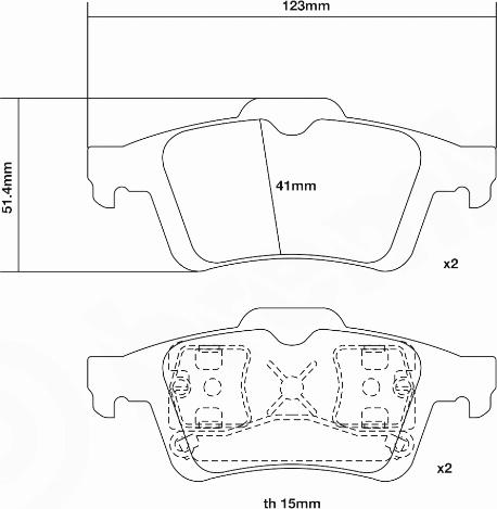 Brembo 07.B315.44 - Kit pastiglie freno per elevate prestazioni autozon.pro