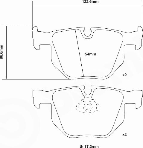 Brembo 07.B315.48 - Kit pastiglie freno per elevate prestazioni autozon.pro