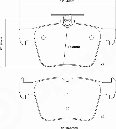 Brembo 07.B315.42 - Kit pastiglie freno per elevate prestazioni autozon.pro