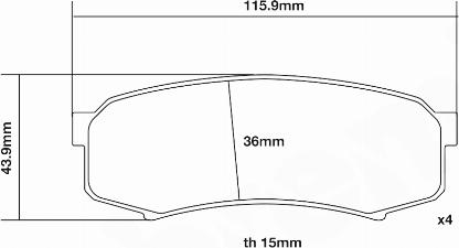 Brembo 07.B315.68 - Kit pastiglie freno per elevate prestazioni autozon.pro