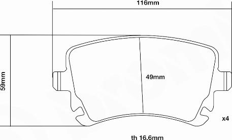 Brembo 07.B315.00 - Kit pastiglie freno per elevate prestazioni autozon.pro