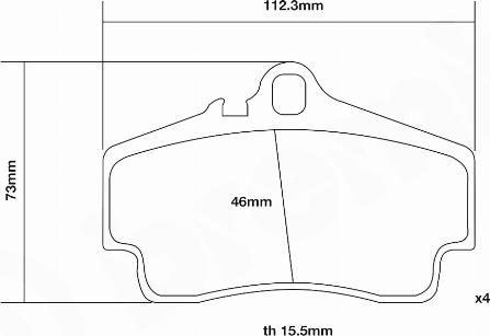 Brembo 07.B315.14 - Kit pastiglie freno per elevate prestazioni autozon.pro