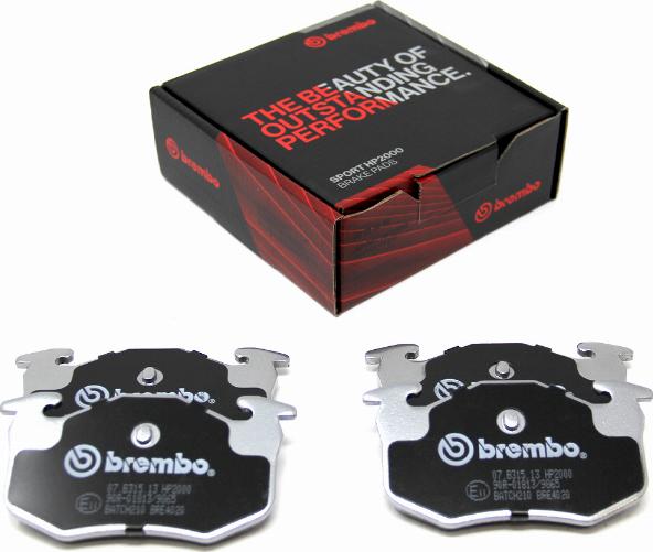 Brembo 07.B315.13 - Kit pastiglie freno per elevate prestazioni autozon.pro