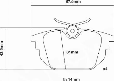 Brembo 07.B315.24 - Kit pastiglie freno per elevate prestazioni autozon.pro