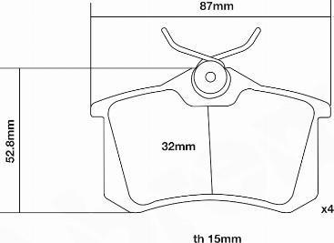 Brembo 07.B315.25 - Kit pastiglie freno per elevate prestazioni autozon.pro