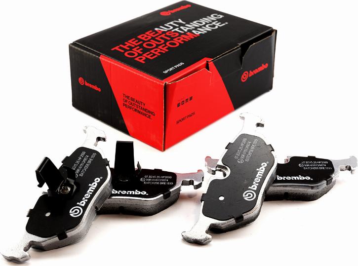 Brembo 07.B315.26 - Kit pastiglie freno per elevate prestazioni autozon.pro