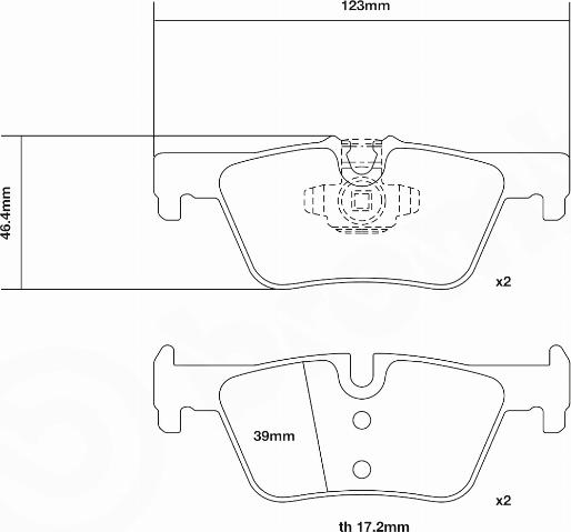 Brembo 07.B315.75 - Kit pastiglie freno per elevate prestazioni autozon.pro