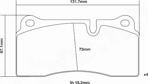 Brembo 07.B315.73 - Kit pastiglie freno per elevate prestazioni autozon.pro