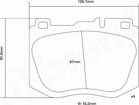 Brembo 07.D435.45 - Kit pastiglie freno per elevate prestazioni autozon.pro