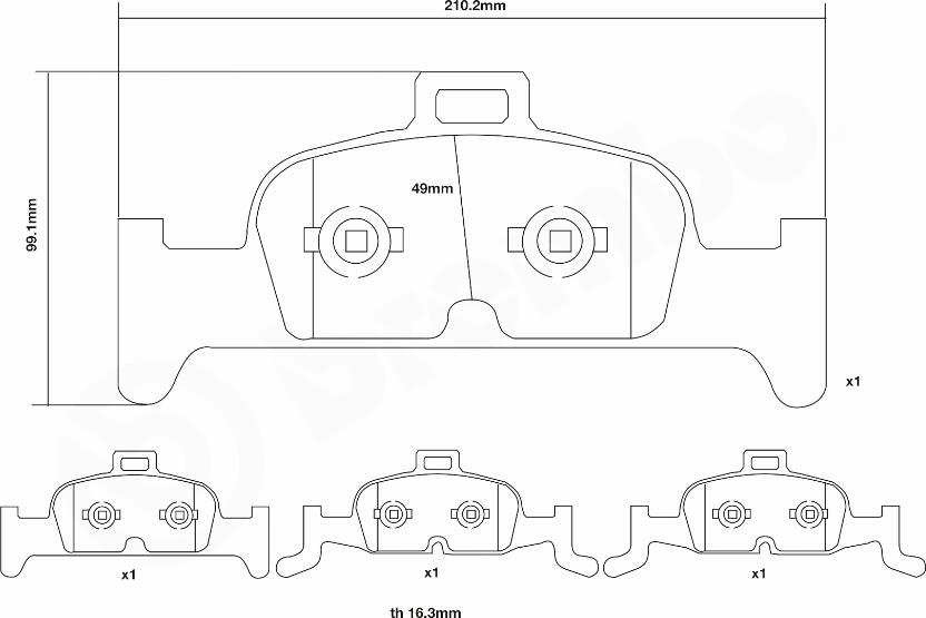 Brembo 07.D435.40 - Kit pastiglie freno per elevate prestazioni autozon.pro