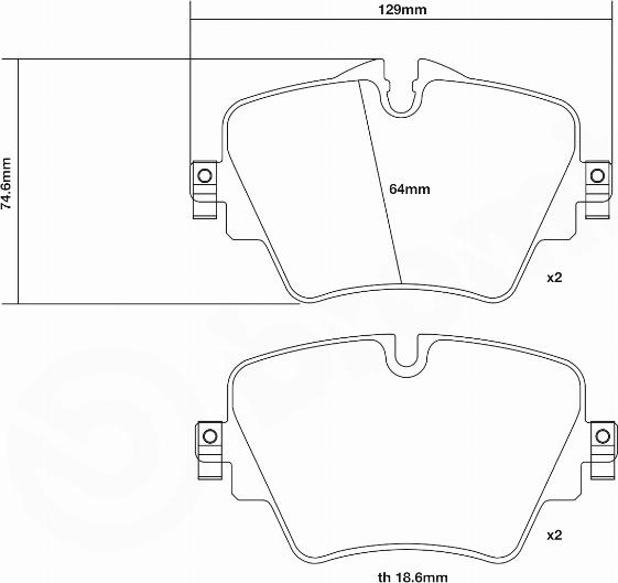 Brembo 07.D435.43 - Kit pastiglie freno per elevate prestazioni autozon.pro