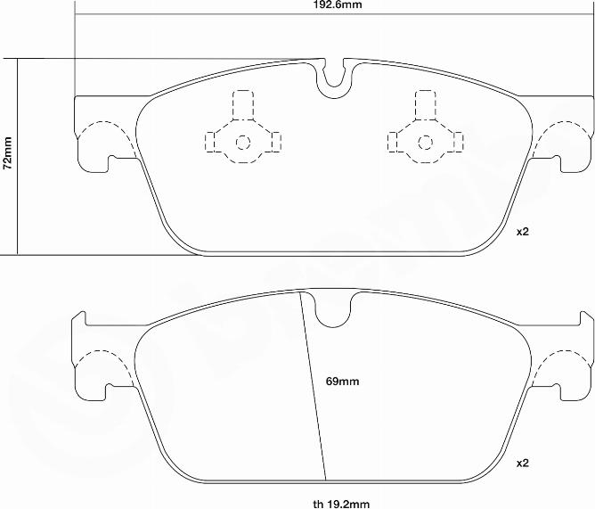 Brembo 07.D435.47 - Kit pastiglie freno per elevate prestazioni autozon.pro