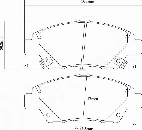 Brembo 07.D435.55 - Kit pastiglie freno per elevate prestazioni autozon.pro