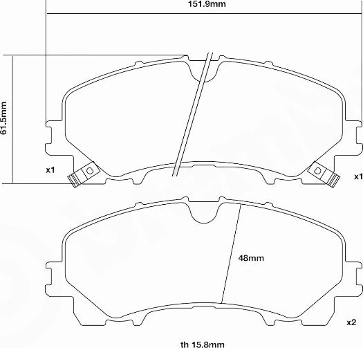 Brembo 07.D435.58 - Kit pastiglie freno per elevate prestazioni autozon.pro